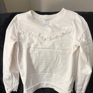 Carter's Cream Kids Ruffle Sweatshirt